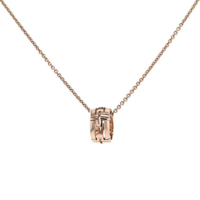 [Clover Jewelrys]PARENTESI NECKLACE PINK GOLD