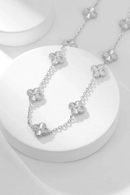 [Clover Jewelrys]CLOVER WHITE GOLD  LONG NECKLACE 20 MOTIFS