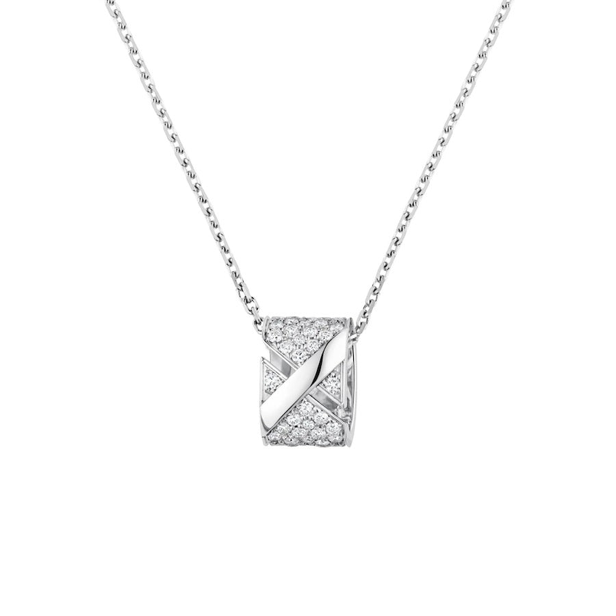 [Clover Jewelrys]LIENS EVIDENCE DIAMOND PAVED NECKLACE