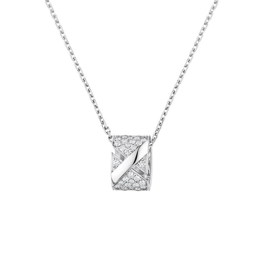 [Clover Jewelrys]LIENS EVIDENCE DIAMOND PAVED NECKLACE