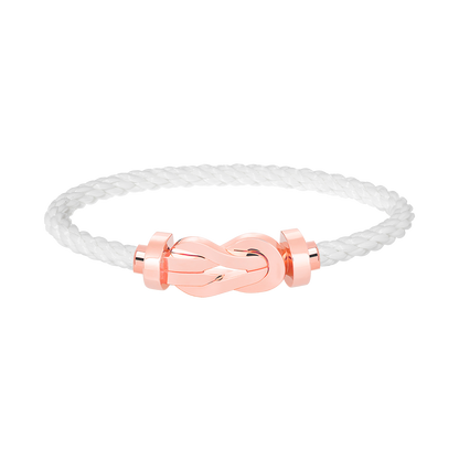 [Clover Jewelrys]CHANCE LARGE 8 FIGURE BUCKLE NO DIAMOND BRACELET ROSE GOLD