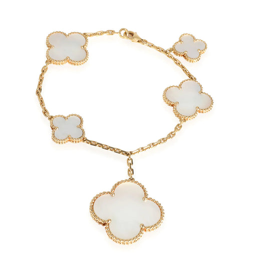 [Clover Jewelrys]MAGIC CLOVER MOP GOLD BRACELET 5 MOTIFS