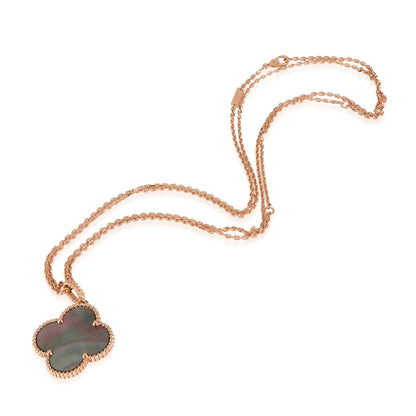 [Clover Jewelrys]CLOVER 25MM GOLD DARK MOP BIG CLOVER NECKLACE