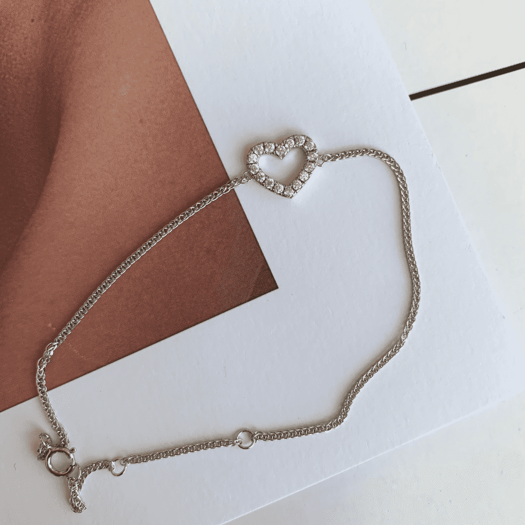 [Clover Jewelrys]Heart Shape Lover Bracelet