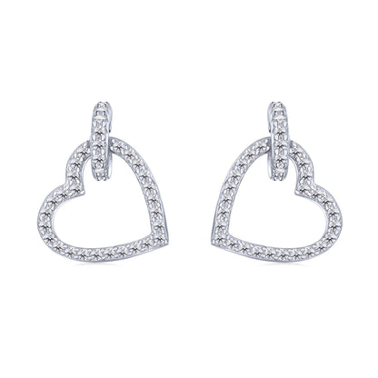 [Clover Jewelrys]Dainty Heart Shape Earrings