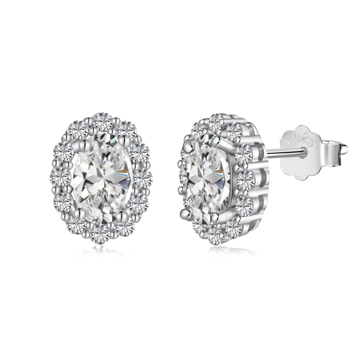 [Clover Jewelrys]Delicate Unique Oval Cut Daily Earrings