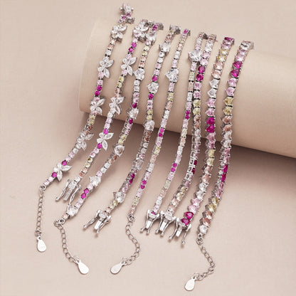 [Clover Jewelrys]Ornate Colorful Butterfly Shape Round Cut Daily Bracelet