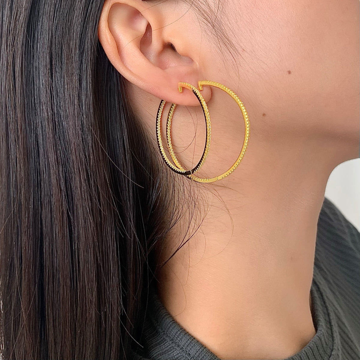 [Clover Jewelrys]Popular Large Hoop Earrings