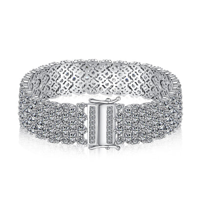 [Clover Jewelrys]Ornate Elegant Round Cut Party Bracelet