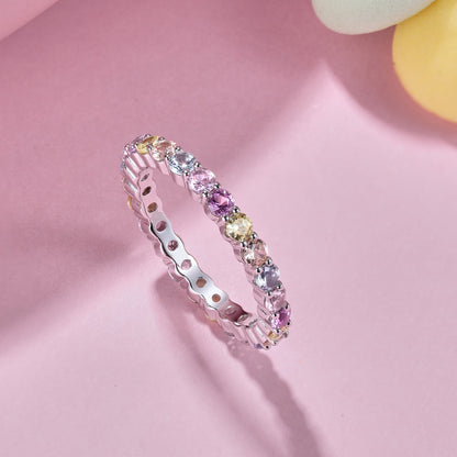 [Clover Jewelrys]Dazzling Resplendent Round Cut Party Ring