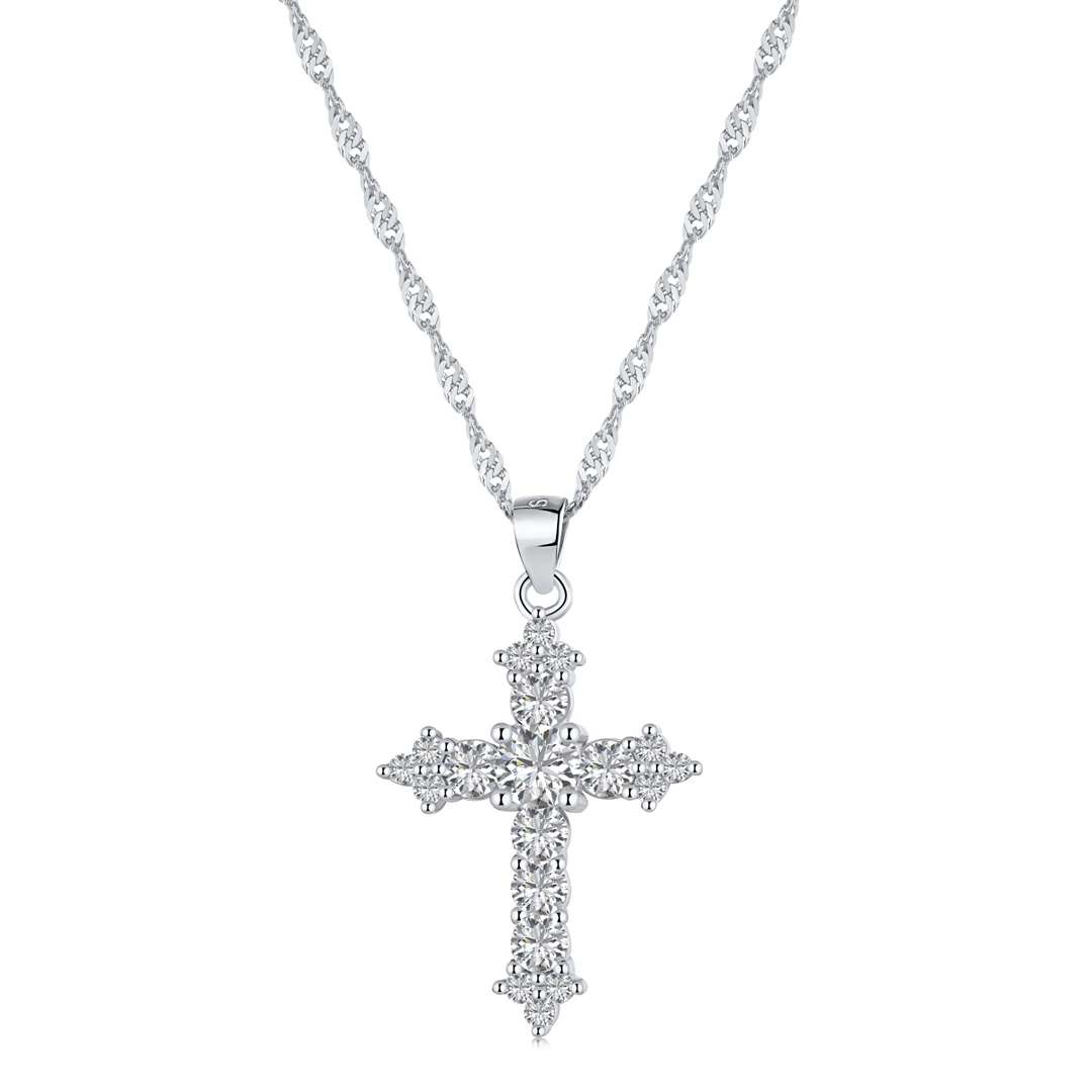 [Clover Jewelrys]Delicate Cross Shape Necklace