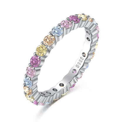 [Clover Jewelrys]Dazzling Resplendent Round Cut Party Ring