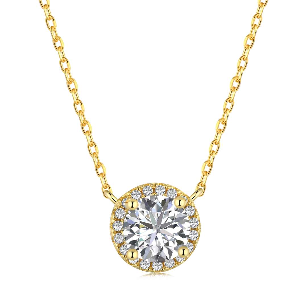 [Clover Jewelrys]Luxurious Round Cut Necklace