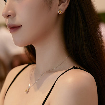 [Clover Jewelrys]Delicate Radiant Oval Cut Daily Earrings