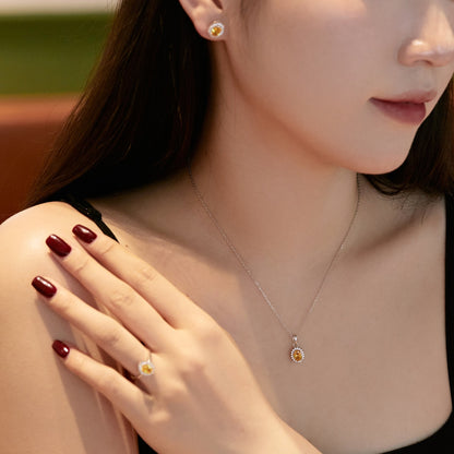 [Clover Jewelrys]Delicate Radiant Oval Cut Daily Earrings