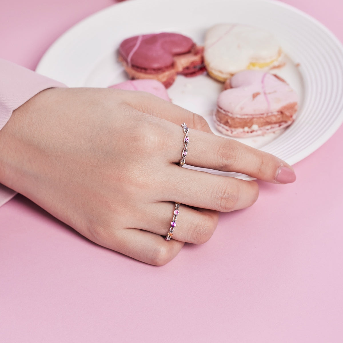 [Clover Jewelrys]Elegant Energetic Round Cut Daily Ring