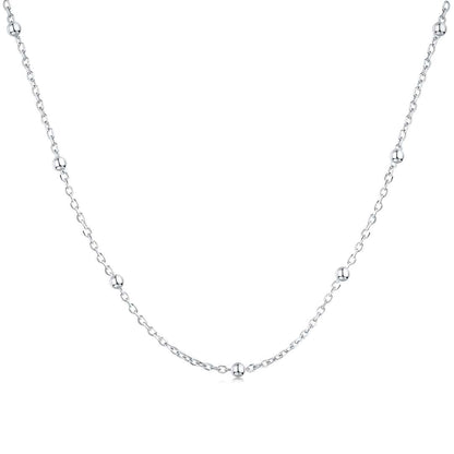 [Clover Jewelrys]Small Bead Clavicle Chain Simple Necklace