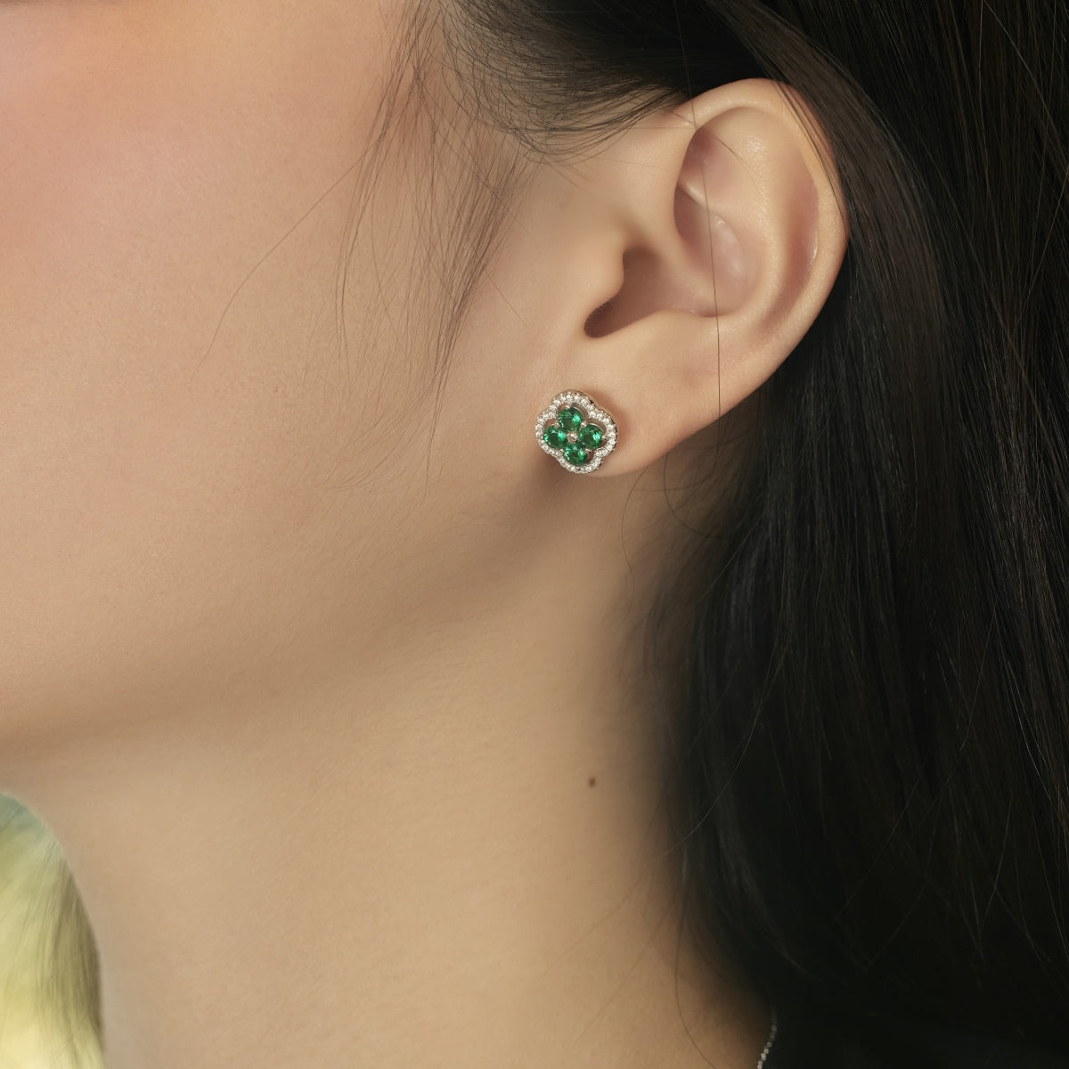 [Clover Jewelrys]Four-Leaf Clover Exquisite Earrings