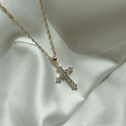 [Clover Jewelrys]Delicate Cross Shape Necklace