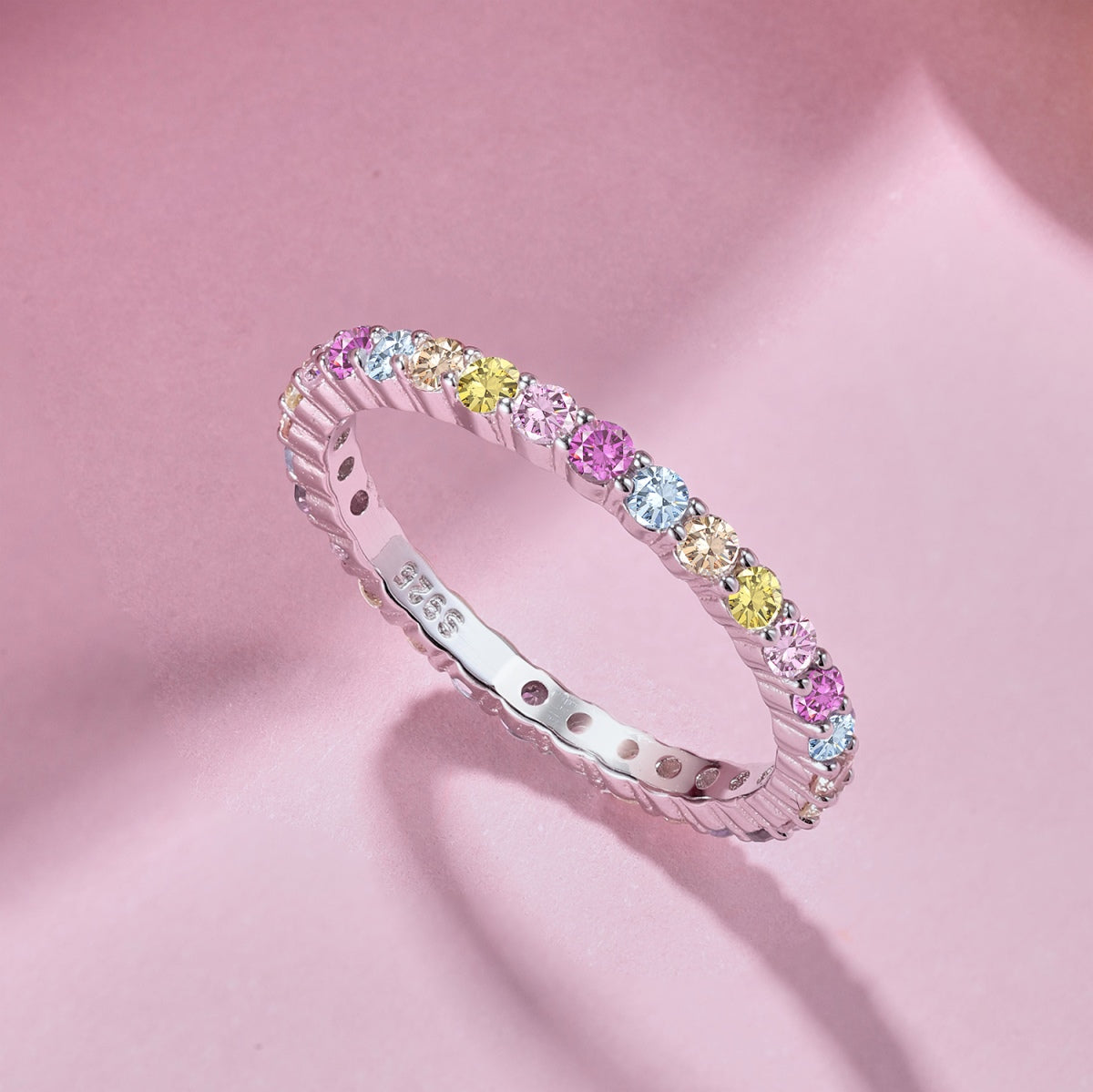 [Clover Jewelrys]Elegant Vivid Round Cut Daily Ring