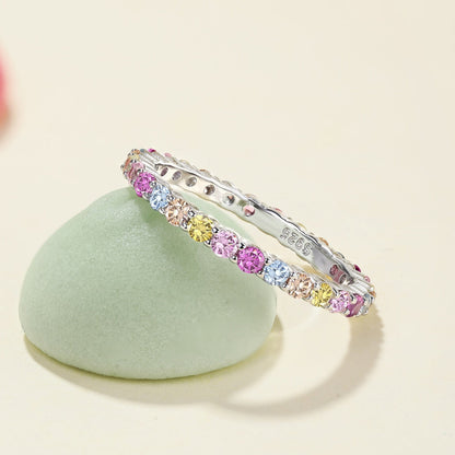 [Clover Jewelrys]Elegant Vivid Round Cut Daily Ring