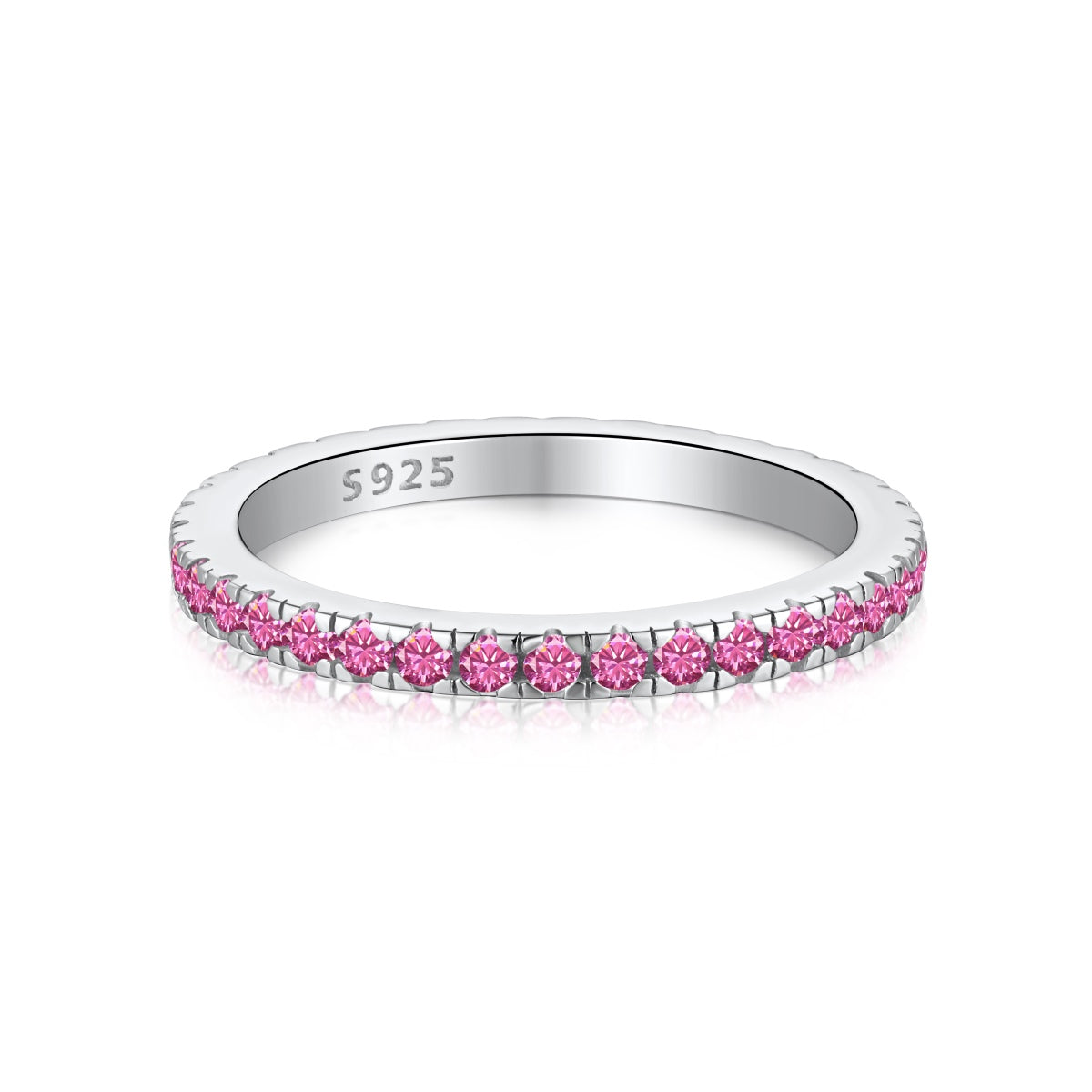 [Clover Jewelrys]Delicate Sparkling Round Cut Daily Ring