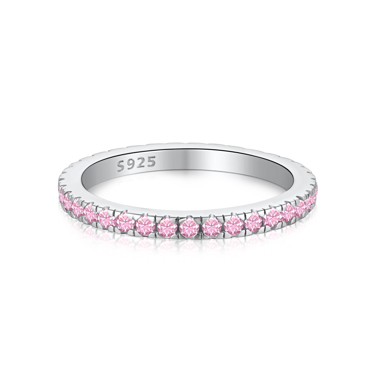 [Clover Jewelrys]Delicate Sparkling Round Cut Daily Ring