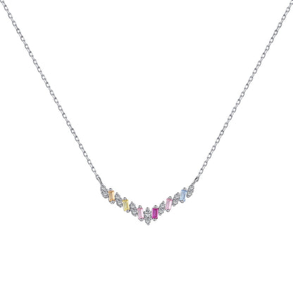 [Clover Jewelrys]Dazzling Rainbow Necklace