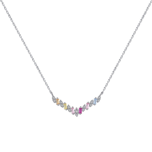 [Clover Jewelrys]Dazzling Rainbow Necklace