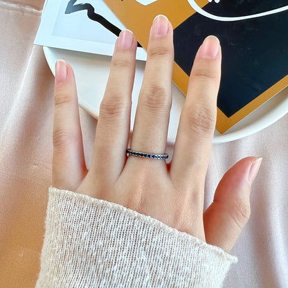 [Clover Jewelrys]Delicate Sparkling Round Cut Daily Ring