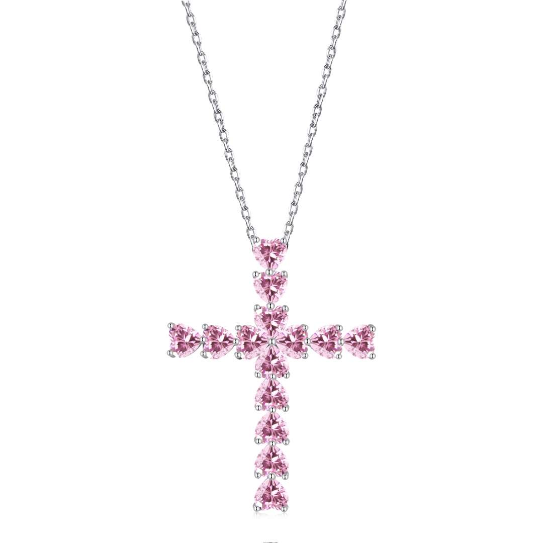 [Clover Jewelrys]Radiant Cross Shape Necklace