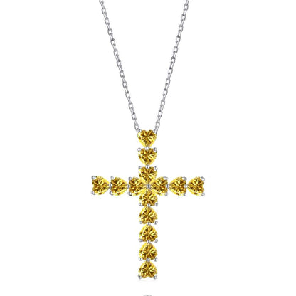 [Clover Jewelrys]Radiant Cross Shape Necklace