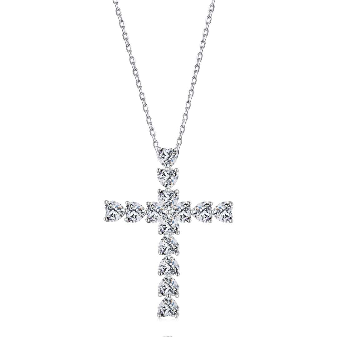 [Clover Jewelrys]Radiant Cross Shape Necklace