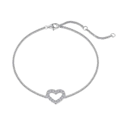 [Clover Jewelrys]Heart Shape Lover Bracelet