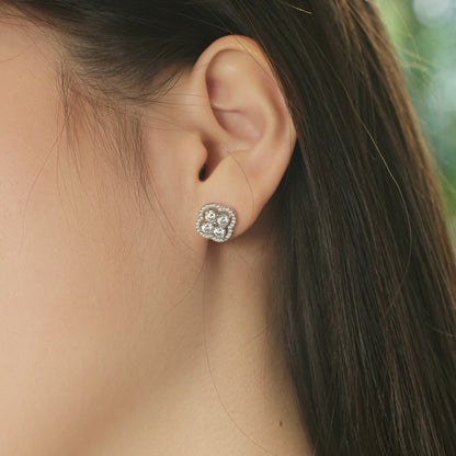 [Clover Jewelrys]Four-Leaf Clover Exquisite Earrings