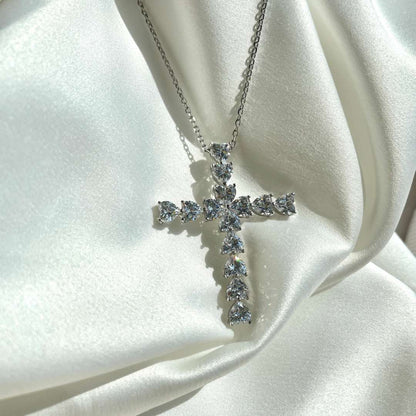 [Clover Jewelrys]Radiant Cross Shape Necklace