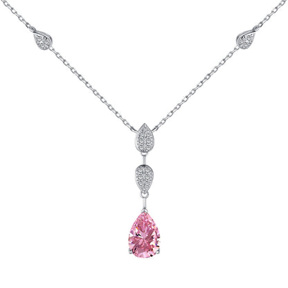 [Clover Jewelrys]Dazzling Pear Cut Necklace