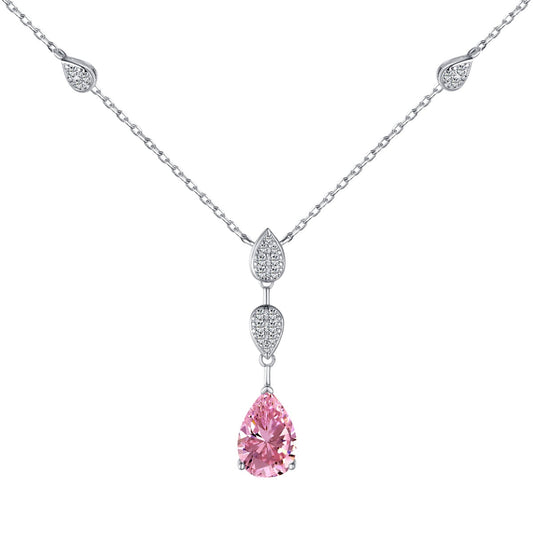 [Clover Jewelrys]Dazzling Pear Cut Necklace