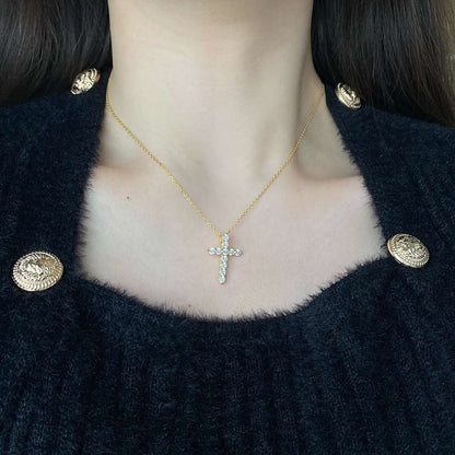 [Clover Jewelrys]Unique Cross Shape Necklace