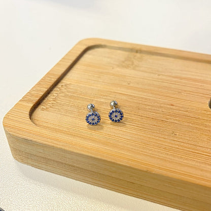 [Clover Jewelrys]Devil's Eye Ear Bone Nail Earrings