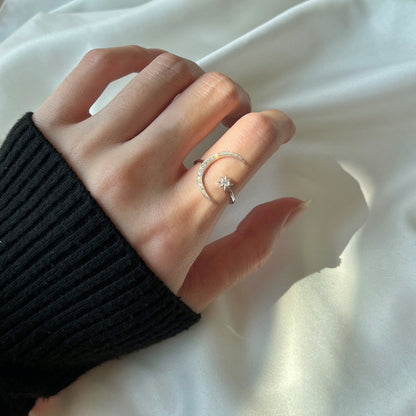 [Clover Jewelrys]Eternity Moon & Star Ring