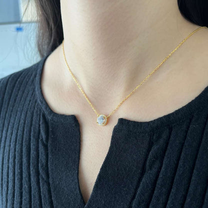 [Clover Jewelrys]Luxurious Round Cut Necklace