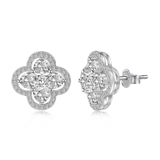 [Clover Jewelrys]Lucky Four-Leaf Clover Exquisite Earrings