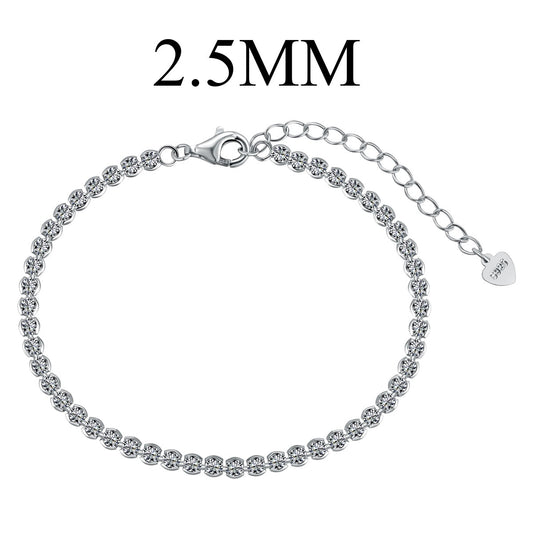 [Clover Jewelrys]Dazzling Sparkling Round Cut Daily Bracelet