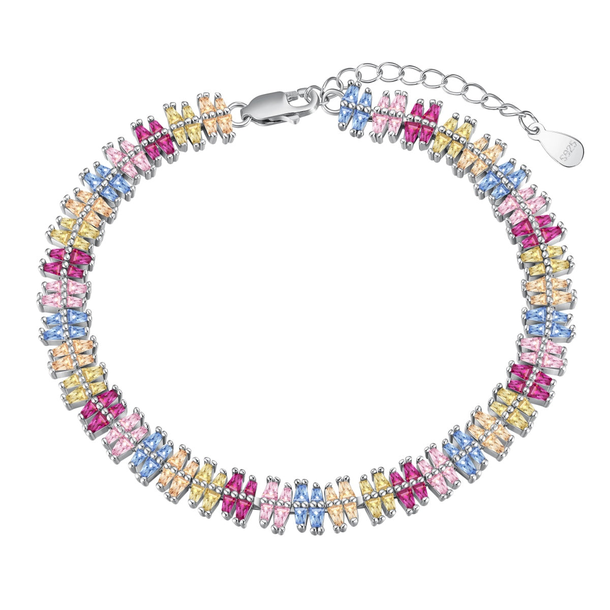 [Clover Jewelrys]Sparkling Exquisite Multi Cut Party Bracelet