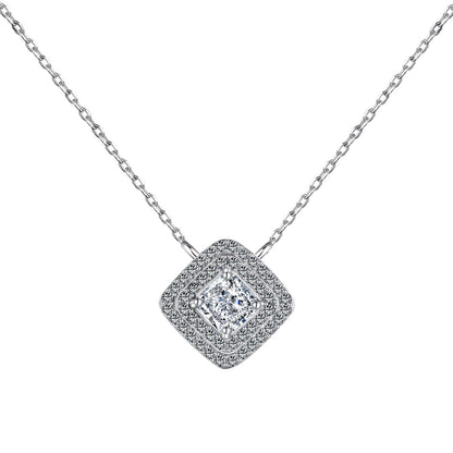 [Clover Jewelrys]Sparkling Asscher Cut Necklace