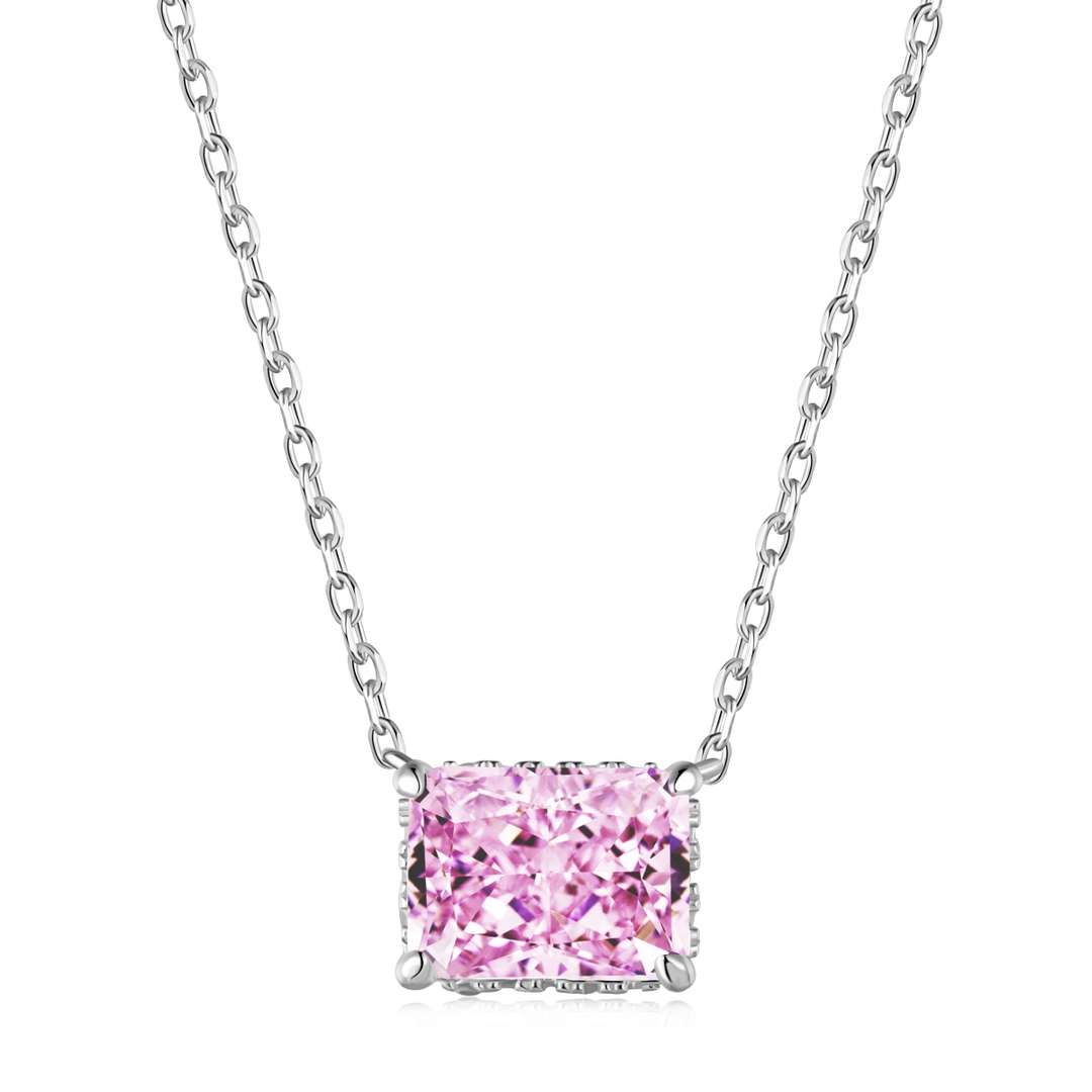 [Clover Jewelrys]Luxurious Square Shape Colorful Necalack