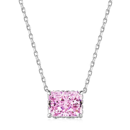 [Clover Jewelrys]Luxurious Square Shape Colorful Necalack