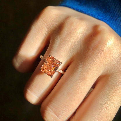 [Clover Jewelrys]4.0 Carat Luxurious Engagement Ring