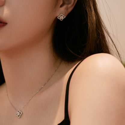 [Clover Jewelrys]Elegant Star Shape Princess Cut Daily Earrings